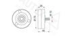 VW 032145276 Deflection/Guide Pulley, v-ribbed belt